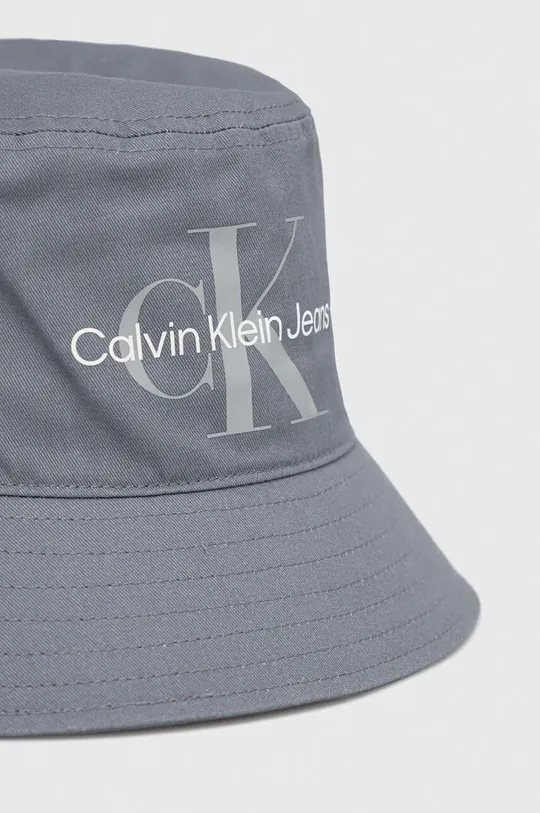Βαμβακερό καπέλο Calvin Klein Jeans γκρί