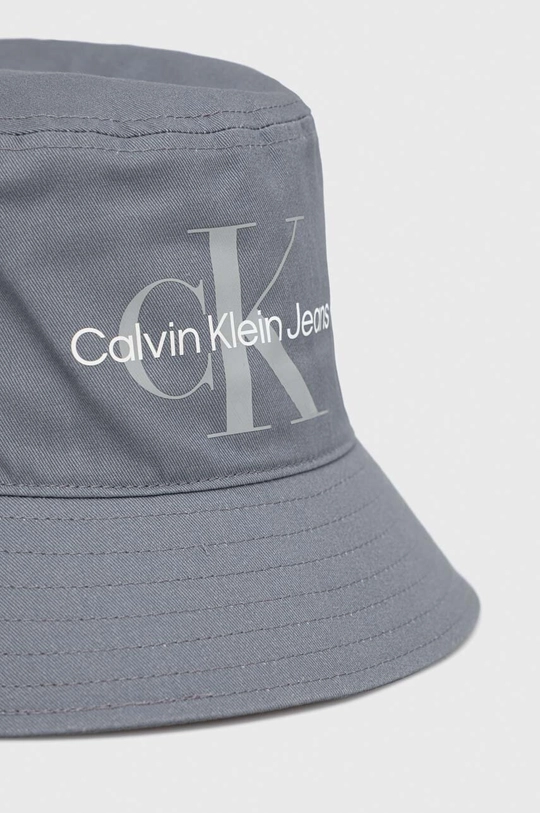 Calvin Klein Jeans kapelusz bawełniany szary