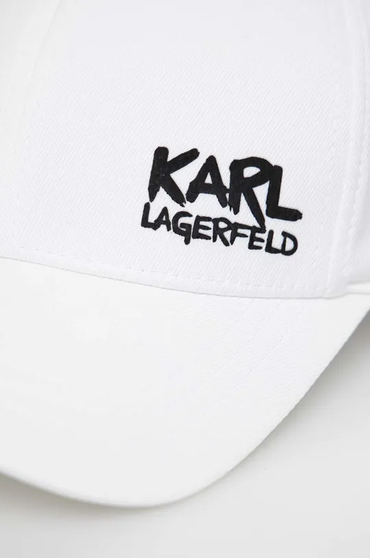 Kapa s šiltom Karl Lagerfeld bela