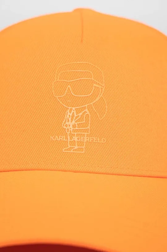 Kapa s šiltom Karl Lagerfeld oranžna
