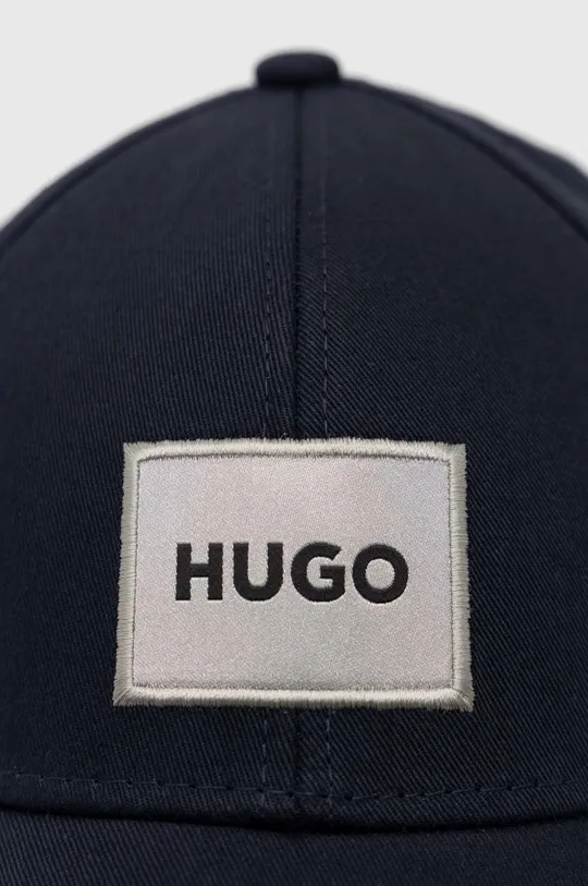 Бавовняна бейсболка HUGO темно-синій
