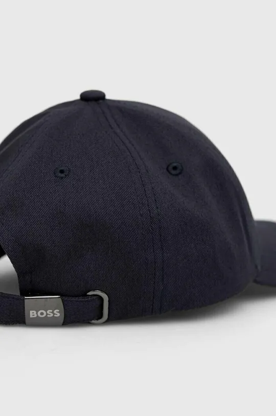 Βαμβακερό καπέλο του μπέιζμπολ BOSS BOSS GREEN σκούρο μπλε