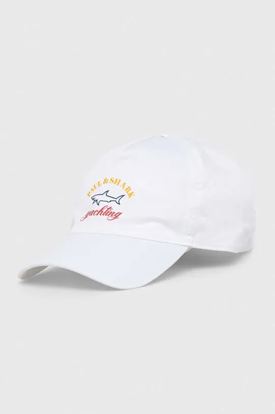 λευκό Βαμβακερό καπέλο του μπέιζμπολ Paul&Shark Ανδρικά