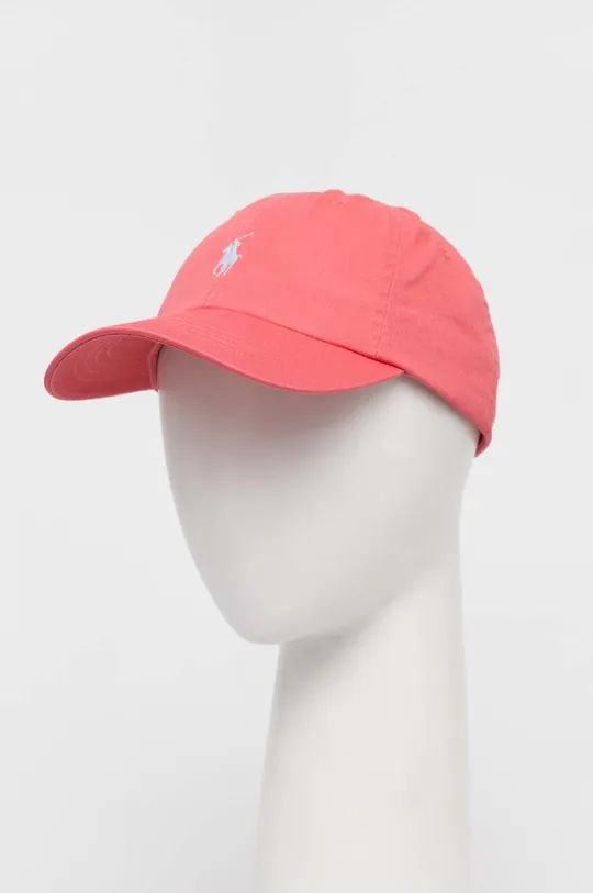 ροζ Βαμβακερό καπέλο του μπέιζμπολ Polo Ralph Lauren Unisex