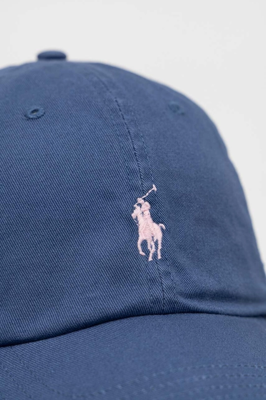 Βαμβακερό καπέλο του μπέιζμπολ Polo Ralph Lauren μπλε