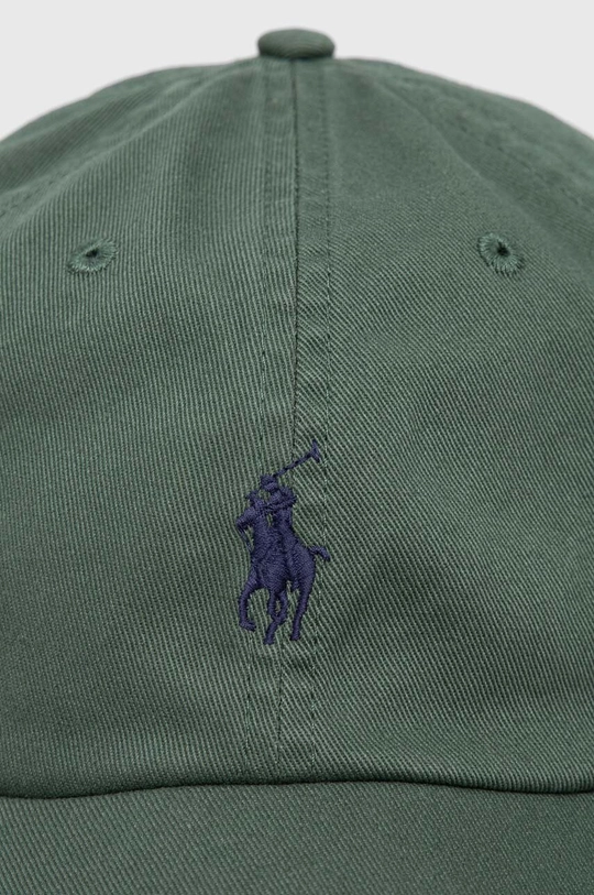 Βαμβακερό καπέλο του μπέιζμπολ Polo Ralph Lauren πράσινο