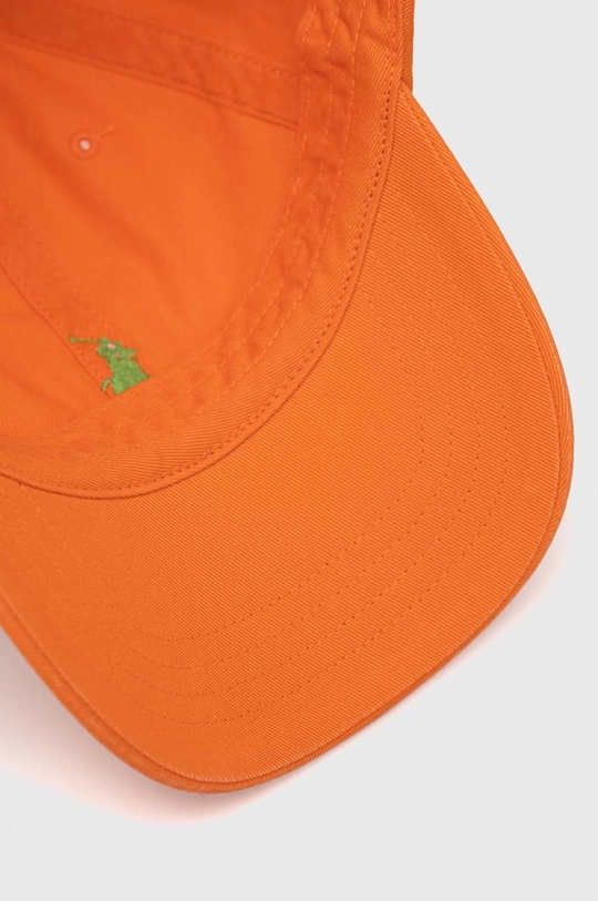 pomarańczowy Polo Ralph Lauren czapka z daszkiem bawełniana