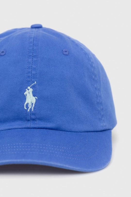 Pamučna kapa sa šiltom Polo Ralph Lauren plava