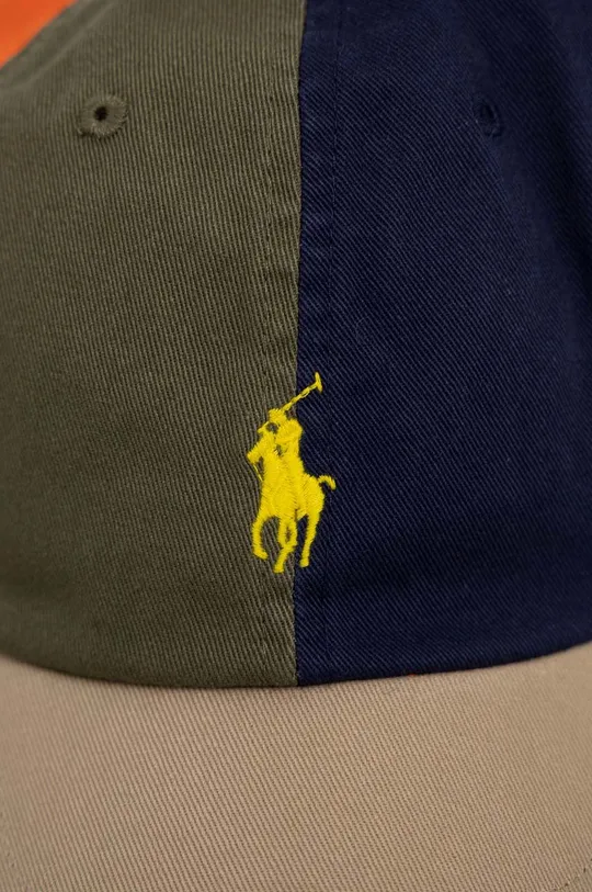 Βαμβακερό καπέλο του μπέιζμπολ Polo Ralph Lauren πολύχρωμο