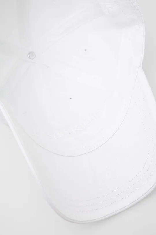 белый Хлопковая кепка Calvin Klein