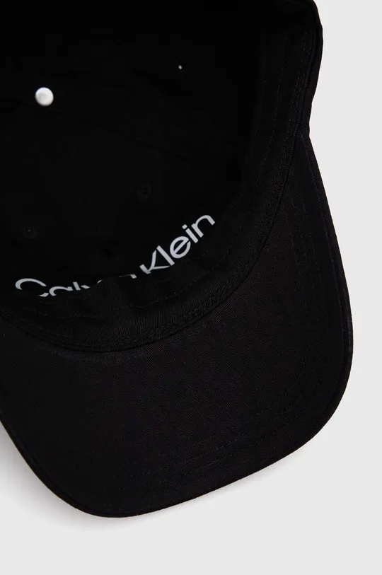 črna Bombažna bejzbolska kapa Calvin Klein