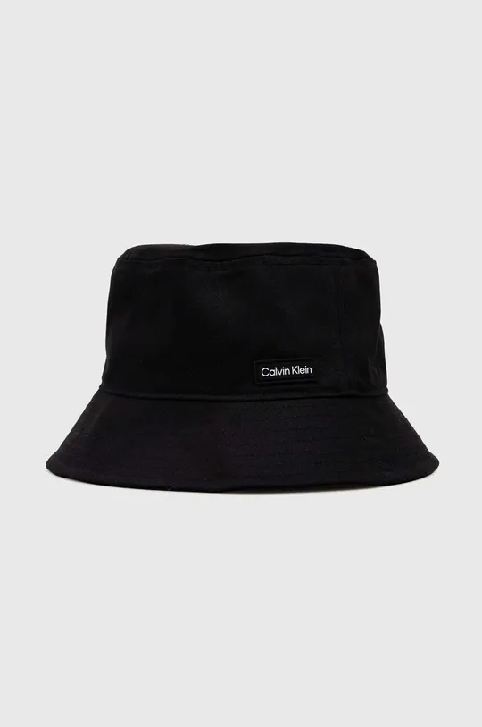 czarny Calvin Klein kapelusz bawełniany Męski