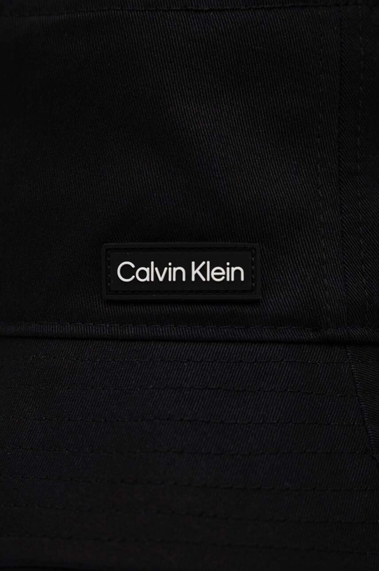 Pamučni šešir Calvin Klein crna