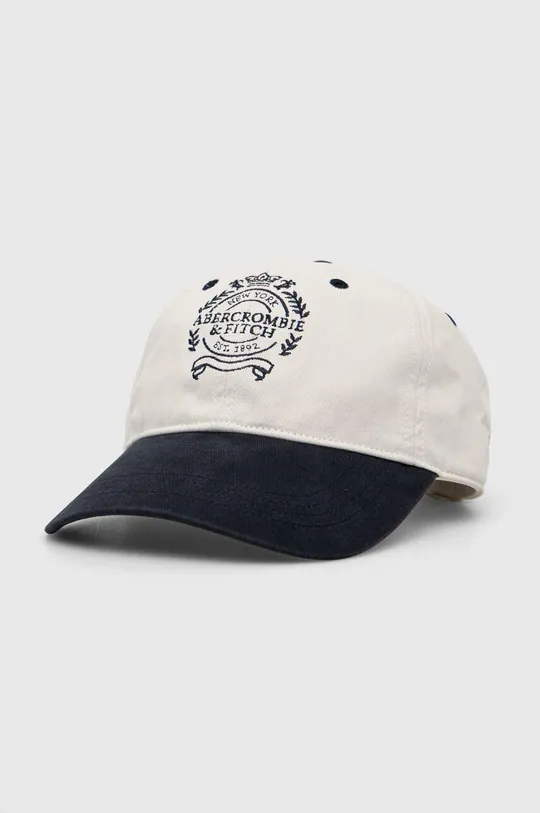 λευκό Βαμβακερό καπέλο του μπέιζμπολ Abercrombie & Fitch Ανδρικά