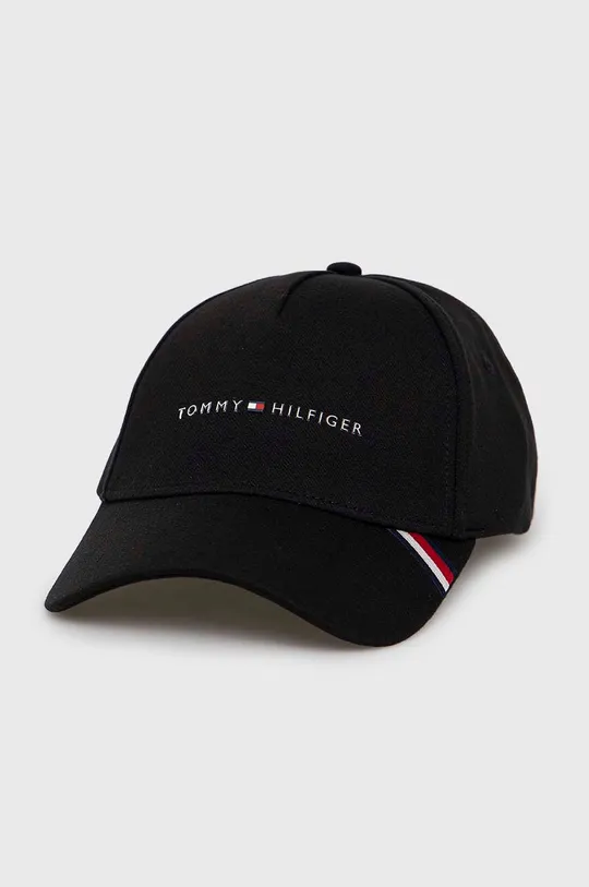 czarny Tommy Hilfiger czapka z daszkiem Męski