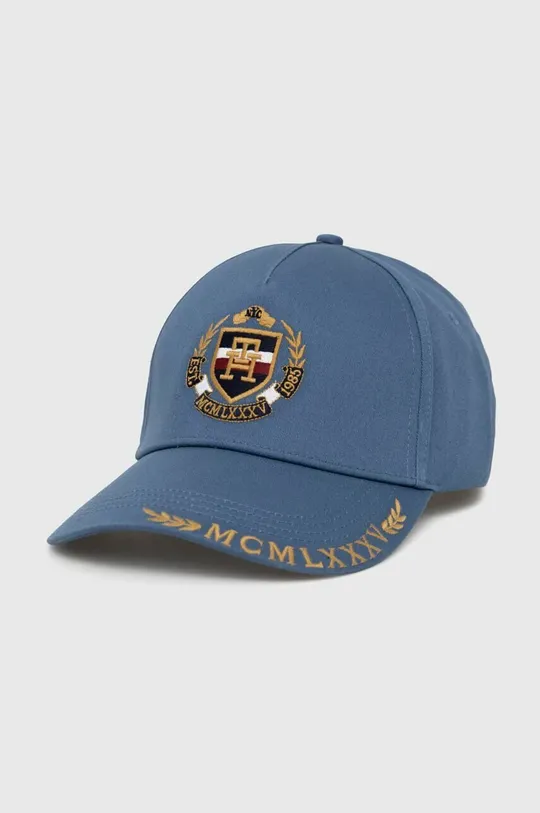 μπλε Βαμβακερό καπέλο του μπέιζμπολ Tommy Hilfiger Ανδρικά