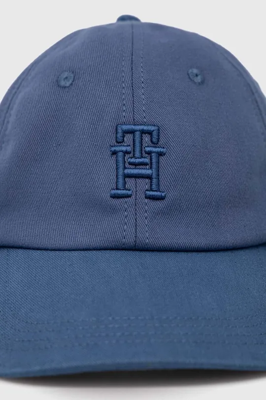 Хлопковая кепка Tommy Hilfiger голубой