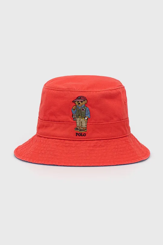 κόκκινο Βαμβακερό καπέλο Polo Ralph Lauren Ανδρικά