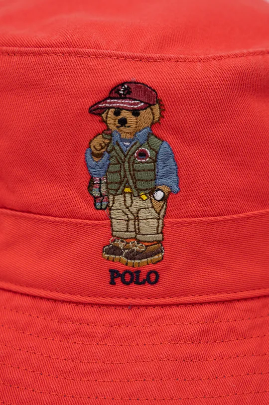 Polo Ralph Lauren kapelusz bawełniany czerwony