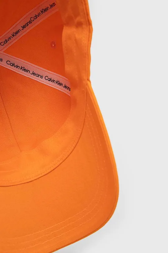 оранжевый Хлопковая кепка Calvin Klein Jeans