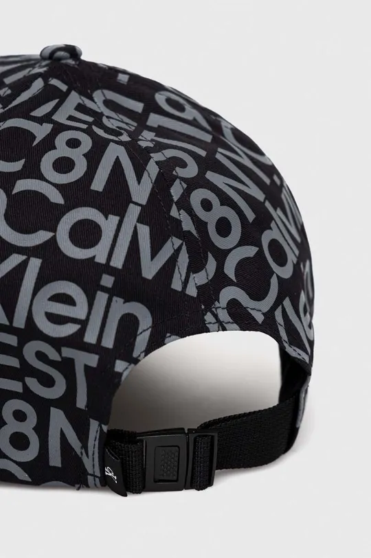 Bombažna bejzbolska kapa Calvin Klein Jeans črna