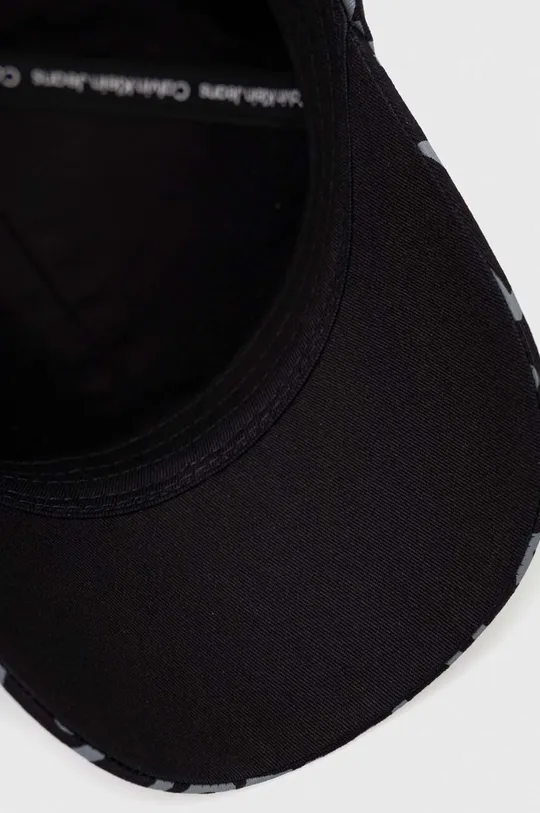 μαύρο Βαμβακερό καπέλο του μπέιζμπολ Calvin Klein Jeans