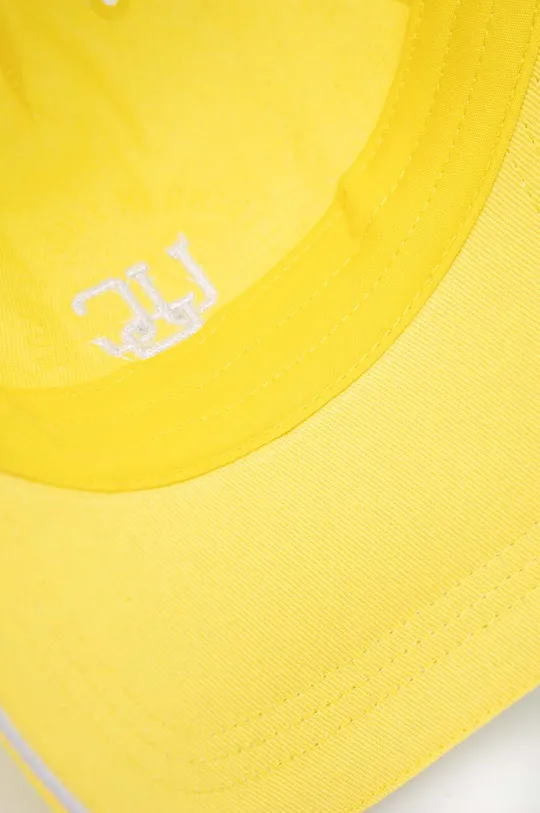 giallo United Colors of Benetton berretto da baseball in cotone