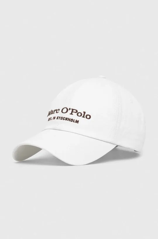 λευκό Βαμβακερό καπέλο του μπέιζμπολ Marc O'Polo Ανδρικά