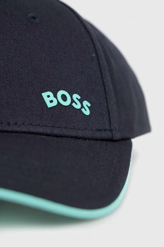 Хлопковая кепка BOSS BOSS GREEN тёмно-синий
