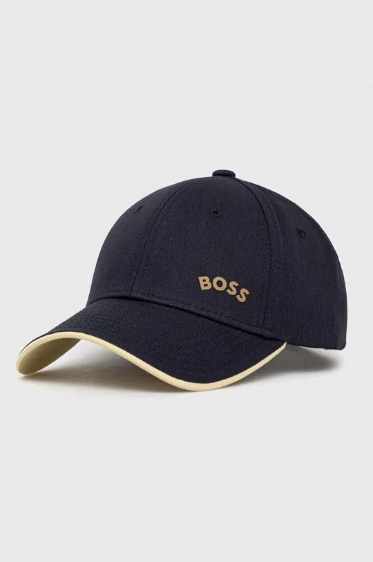 σκούρο μπλε Βαμβακερό καπέλο του μπέιζμπολ BOSS BOSS GREEN Ανδρικά