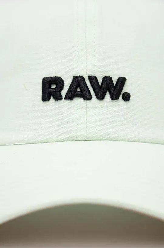 Βαμβακερό καπέλο του μπέιζμπολ G-Star Raw πράσινο