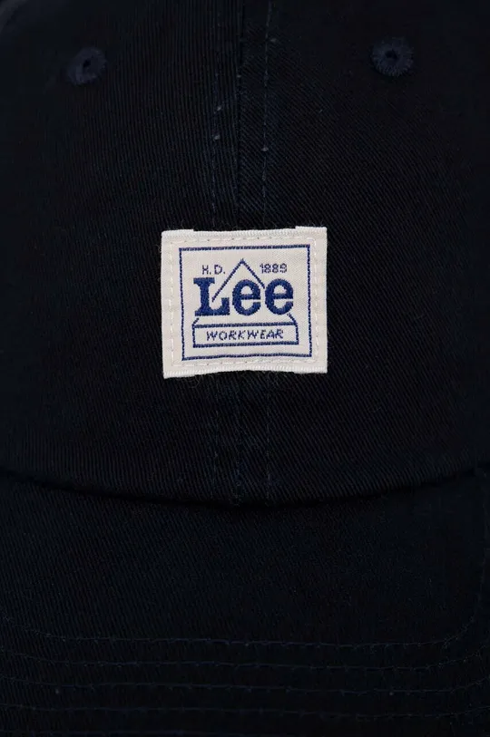 Βαμβακερό καπέλο του μπέιζμπολ Lee σκούρο μπλε