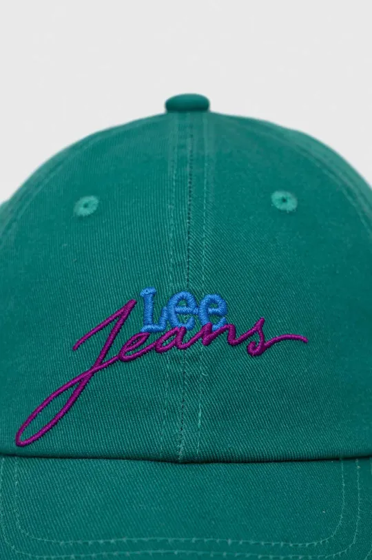 Bavlněná baseballová čepice Lee zelená