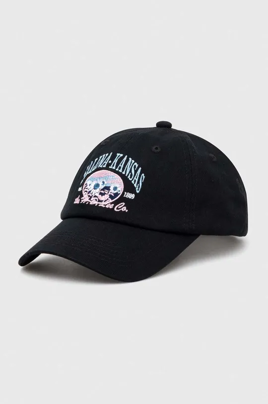 μαύρο Βαμβακερό καπέλο του μπέιζμπολ Lee Ανδρικά