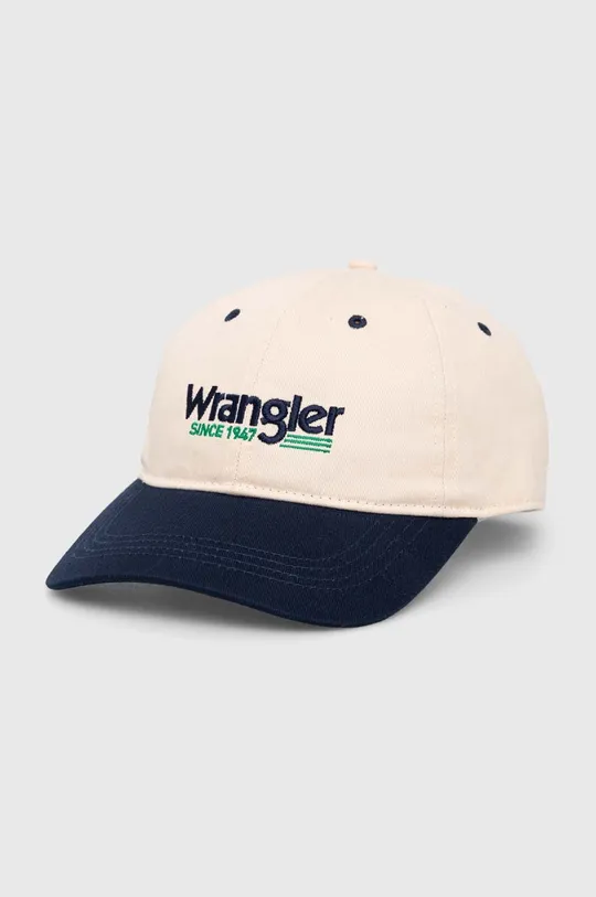 kremowy Wrangler czapka z daszkiem bawełniana Męski