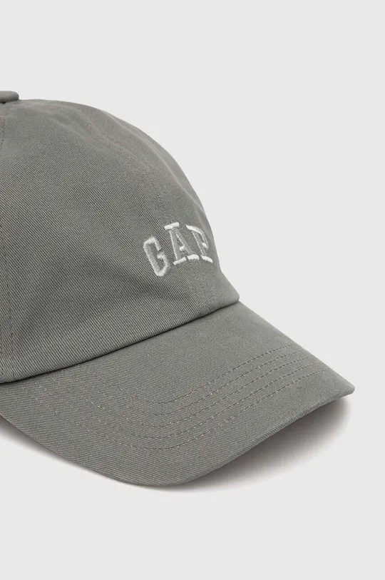 Βαμβακερό καπέλο του μπέιζμπολ GAP γκρί