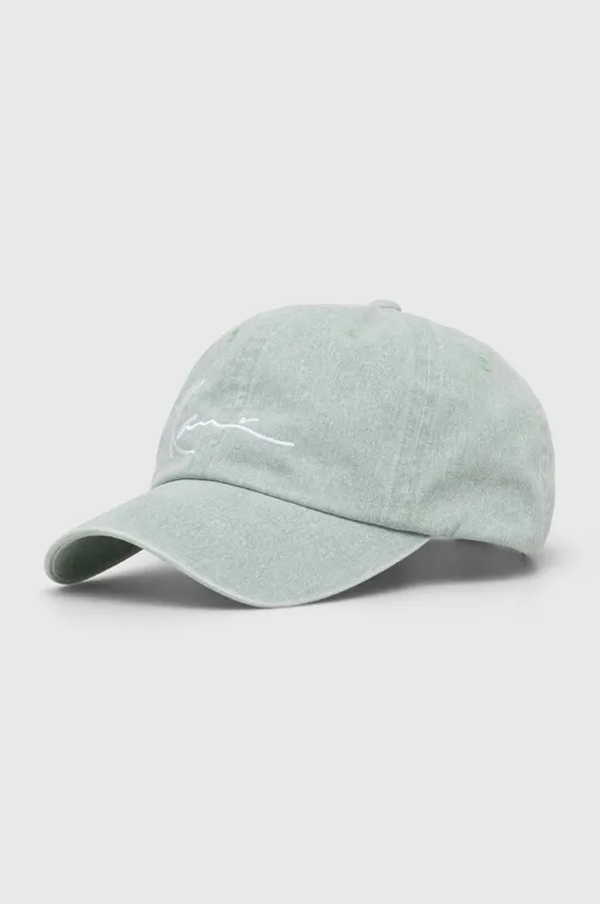 πράσινο Βαμβακερό καπέλο του μπέιζμπολ Karl Kani Ανδρικά