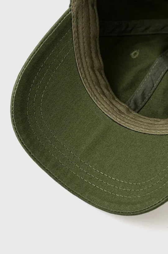 πράσινο Βαμβακερό καπέλο του μπέιζμπολ Samsoe Samsoe