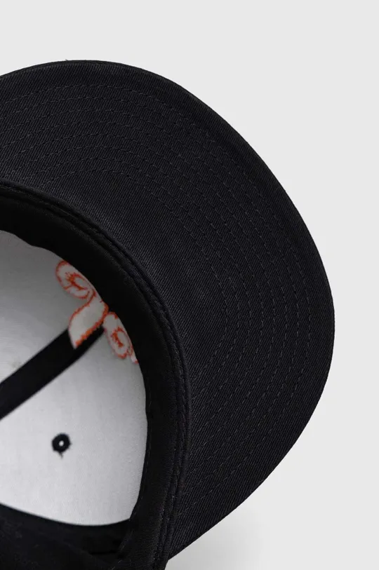 μαύρο Βαμβακερό καπέλο του μπέιζμπολ DC