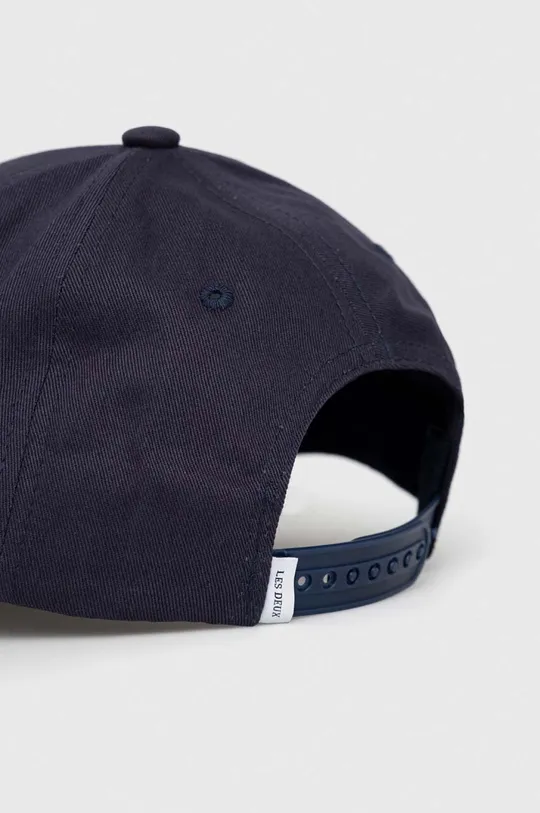 Βαμβακερό καπέλο του μπέιζμπολ Les Deux σκούρο μπλε