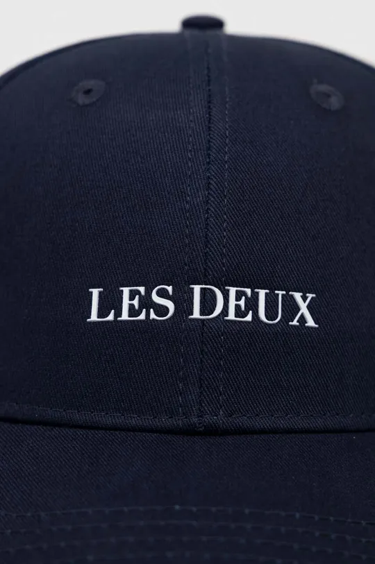 Les Deux czapka z daszkiem bawełniana granatowy