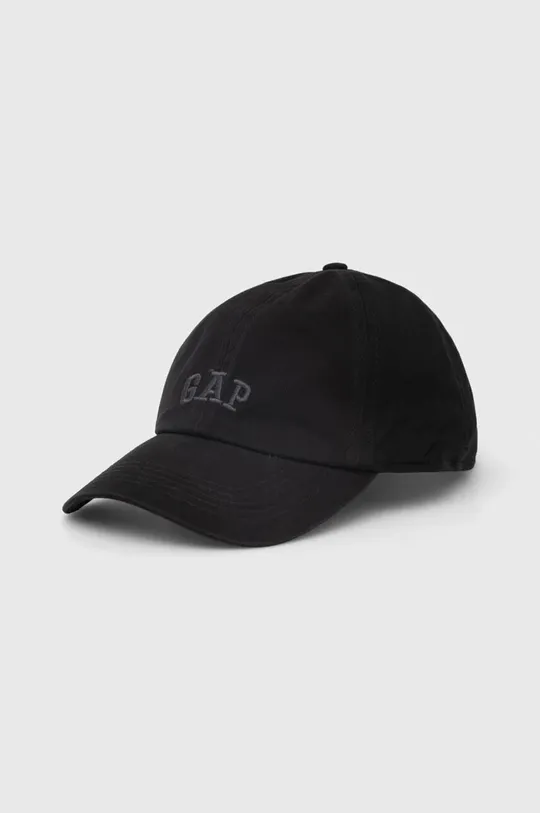 μαύρο Βαμβακερό καπέλο του μπέιζμπολ GAP Ανδρικά