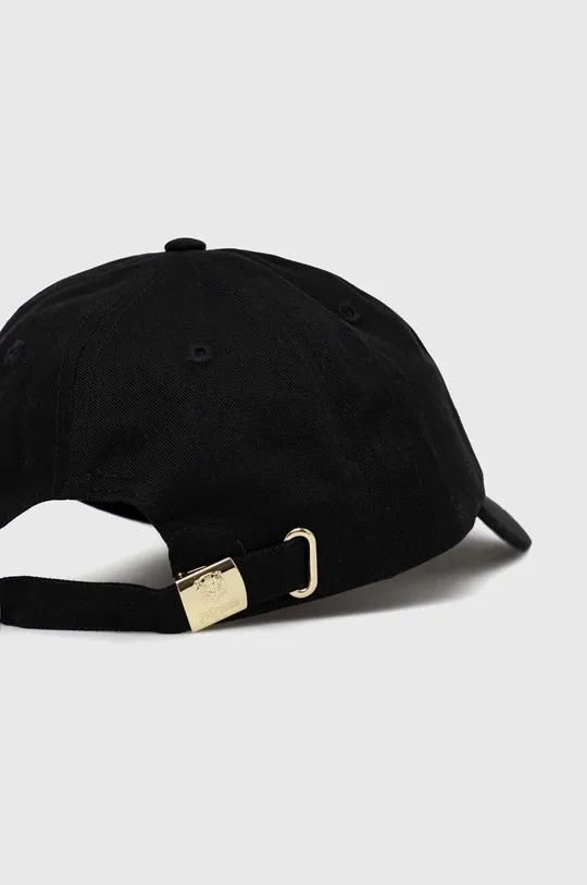 μαύρο Βαμβακερό καπέλο του μπέιζμπολ Just Cavalli