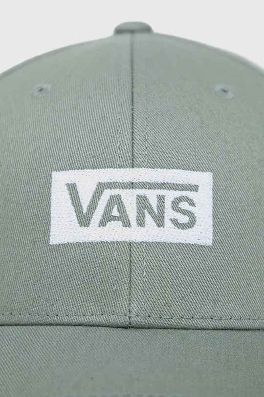 Vans czapka z daszkiem bawełniana zielony