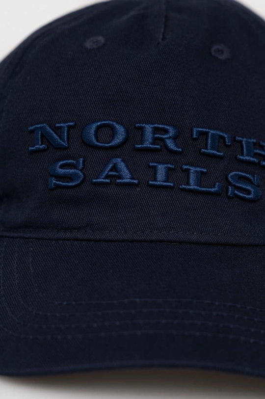 North Sails czapka z daszkiem bawełniana granatowy