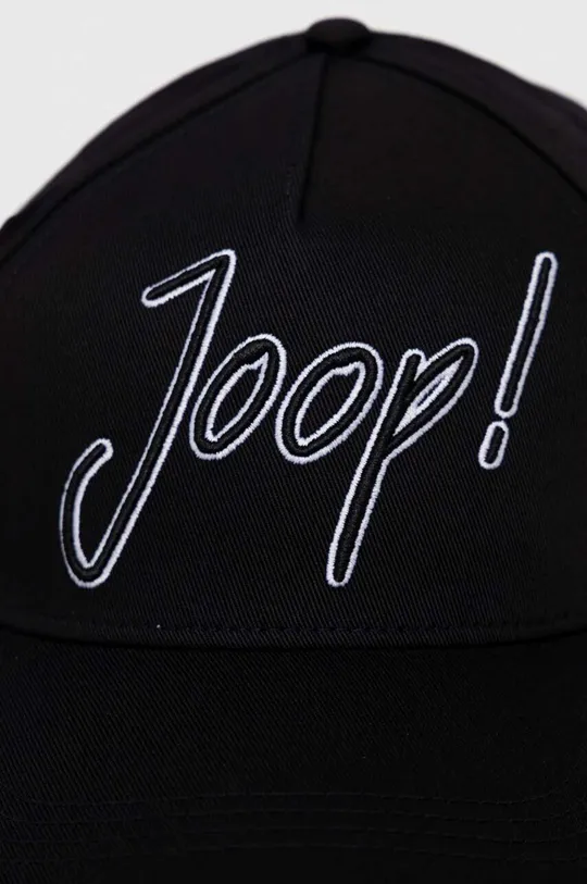Βαμβακερό καπέλο του μπέιζμπολ Joop! μαύρο