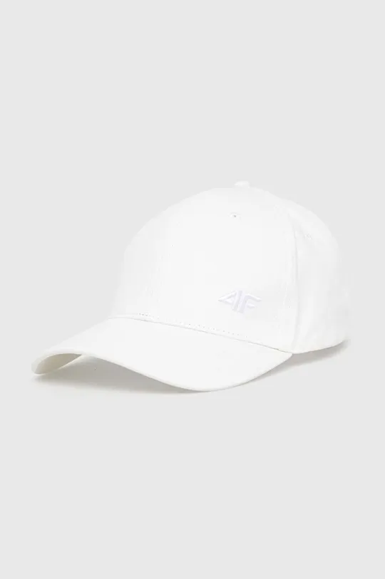 λευκό Βαμβακερό καπέλο του μπέιζμπολ 4F Ανδρικά