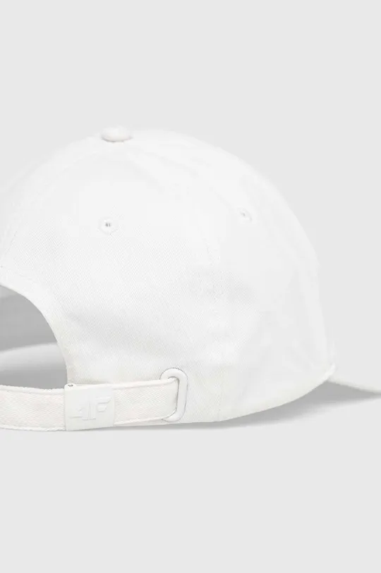 Βαμβακερό καπέλο του μπέιζμπολ 4F λευκό