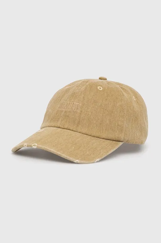 μπεζ Βαμβακερό καπέλο του μπέιζμπολ AllSaints Ανδρικά