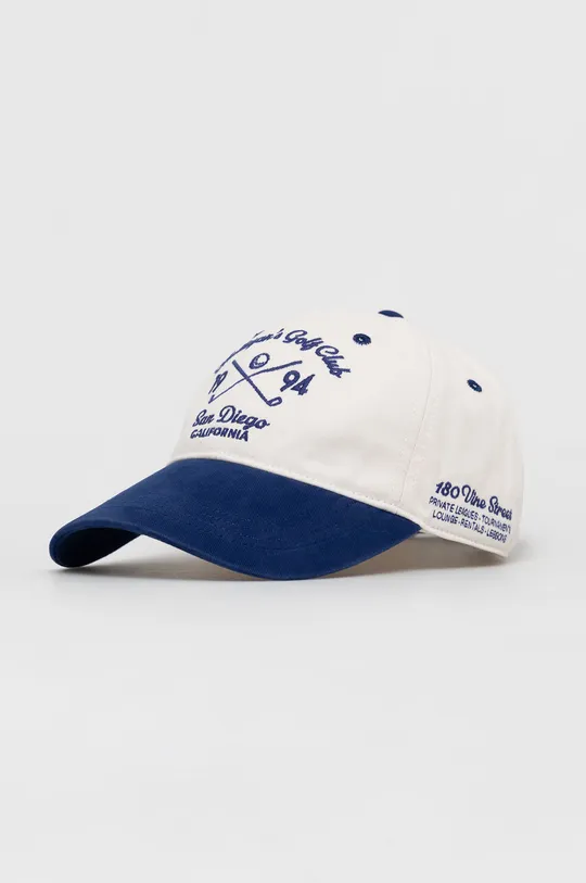 λευκό Βαμβακερό καπέλο του μπέιζμπολ Abercrombie & Fitch Ανδρικά